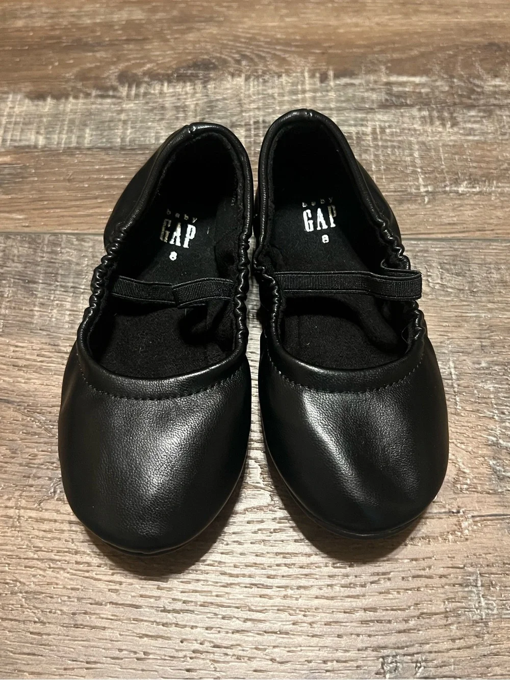 GAP Black Girls' Mary Jane Ballet Flats